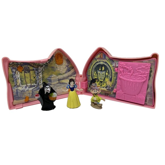 COMPLETE Snow White Seven Dwarfs Disney Once Upon a Time 1993 Playset Vintage - Picture 1 of 16